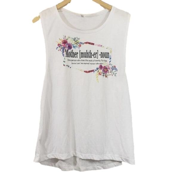 Mother definition tank top floral lining - Picture 1 of 6